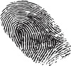 dark gray thumbprint