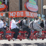 The Heart & Stroke Foundation’s Big Bike passes through downtown Kitchener