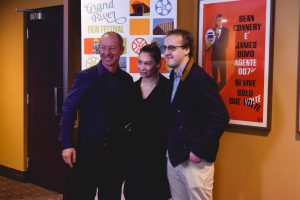 Derek Lackenbauer, Angela Duscio, and Zach Parsons, stars of Bickerman’s Grove.  Photo by Steph Kent