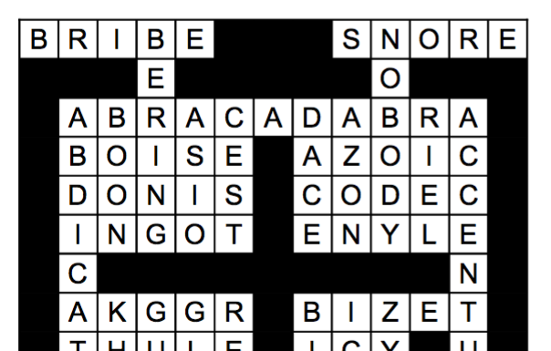 Crossword solution, Nov. 30