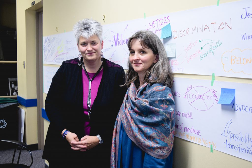 Pam Hill and Dr. Juliane Hammer were also speakers at the talk. Photo by Steph Kent.