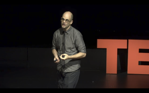 Lecturer in language and literature Andrew Deman. Photo courtesy TEDxUW