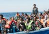 Refugees on boat