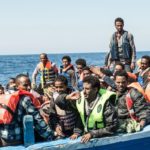 Refugees on boat