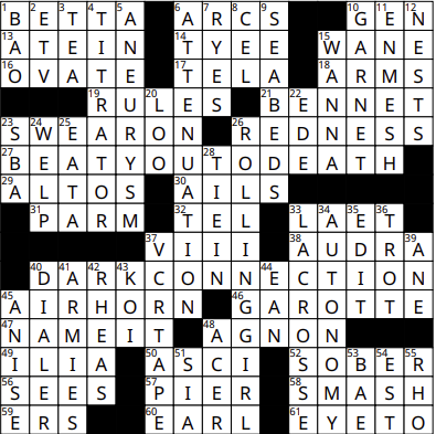June crossword solutions